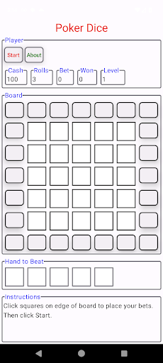 Android application Poker Dice screenshort