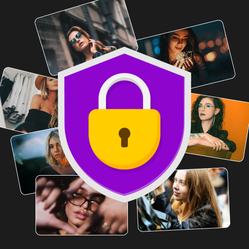 Private Photo Locker with Pin logo