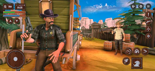 Xerife cowboy do oeste