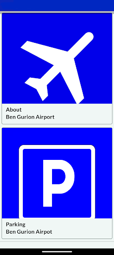 Android application Ben Gurion Flights screenshort