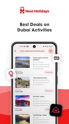 Next Holidays- Tours, Activity Screen 3