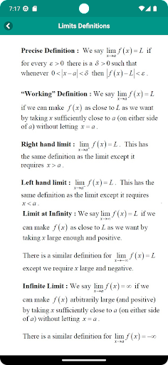 All Math Formulas Screen 2