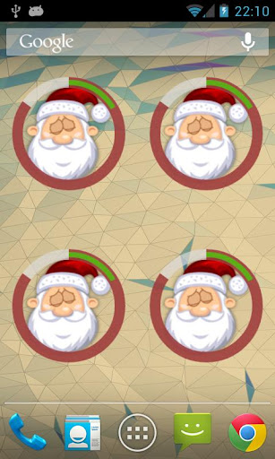 Santa Clock Widget Screenshot 4 - AppWisp.com