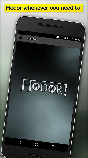Android application HODOR: Game of Thrones Fun App screenshort