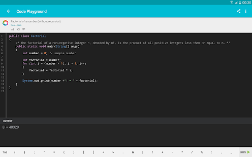 Learn Java Screenshot