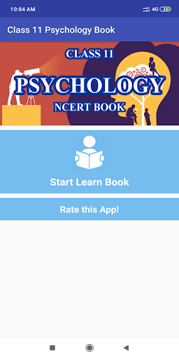Android application Class 11 Psychology NCERT Book screenshort