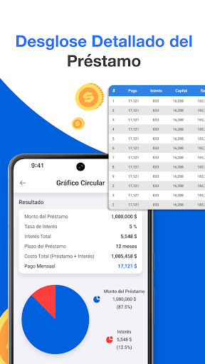 Captura de pantalla de Calculadora de préstamos EMI