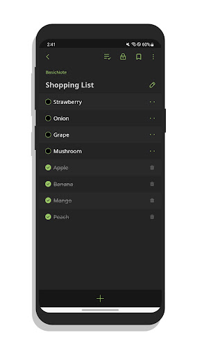 Screenshot of BasicNote: Notes & Notepad