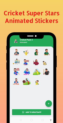 Funny Cricket Animated Sticker Screen 3