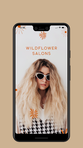Android application Wildflower Salons screenshort
