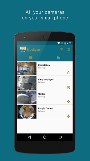 Android application BlueSecur screenshort