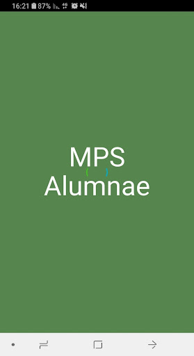 Android application MPS Alumnae screenshort
