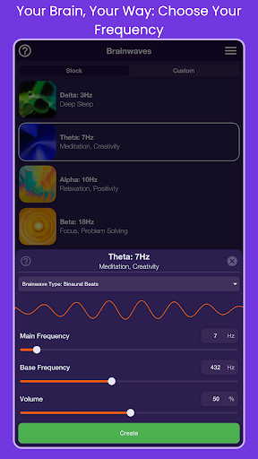 Screenshot of ReliefMix Affirmations & Sound