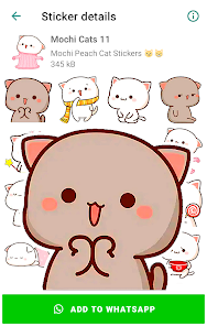 Captura 15 Mochi Cat Stickers for WhatsAp android