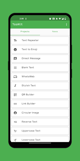 Android application ToolKit(Pro) screenshort