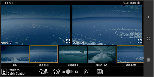 Bombardier 360 Cameras Screen 2
