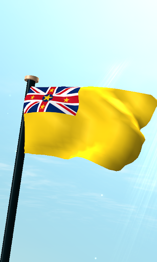 Android application Niue Flag 3D Live Wallpaper screenshort