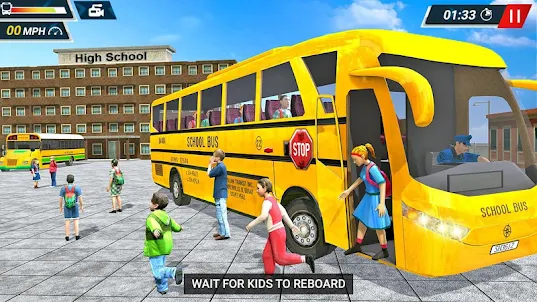 Fora estrada Alto Escola ônibus Simulador - School