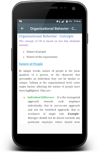 Organizational Behavior Screen 2