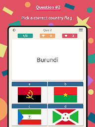 Flags Quiz:  World Geo Trivia Game