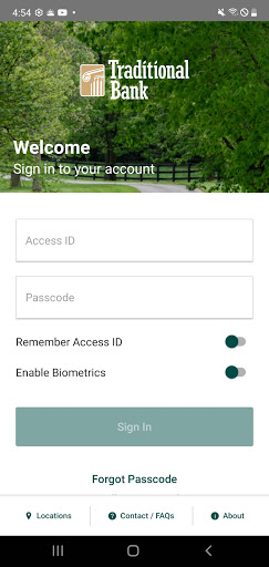 Traditional Bank Mobile Screen 2