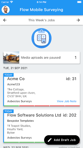 Android application Flow Mobile Surveying screenshort
