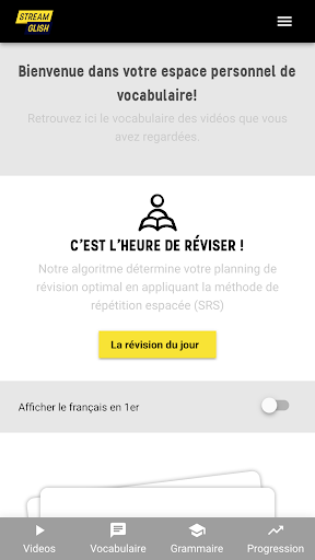 Streamglish anglais Screen 2