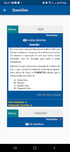 Android application SIMULADO RACIOCÍNIO LÓGICO screenshort