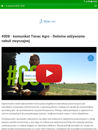 Komunikaty warzywnicze