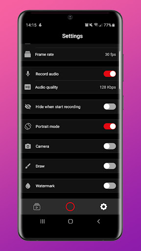 Screen recorder | Camera - Aud Screen 3