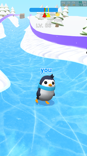 Penguin Snow Race Screen 2