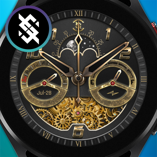 BFF9- Gold Analog Pattern Gear icon