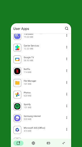 App Manager Battery and Network
