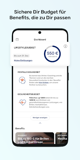 Android application YAS.beneFit screenshort