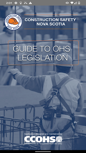 Android application CSNS Guide to OHS Legislation screenshort
