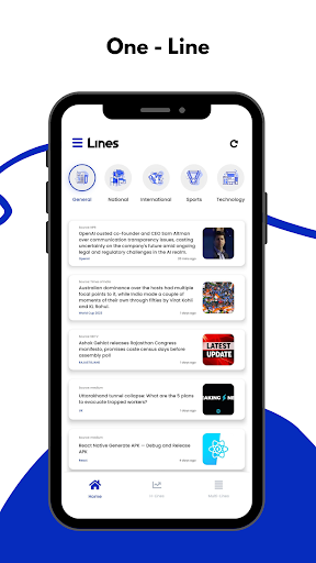 Lines - Global News in 1 Line Screen 2