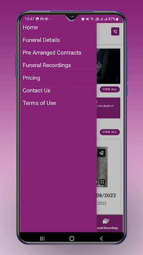 Griffith Funeral Services Screen 3