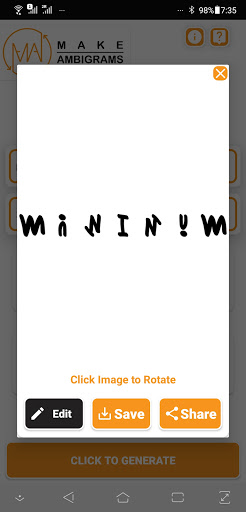 Make Ambigrams Screen 2