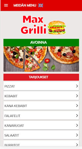 Android application Max Grilli - Online Food Order screenshort