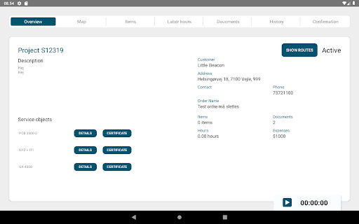 Service for Tablets Screen 2