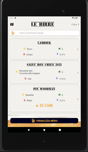 Android application Birra Al Borgo screenshort