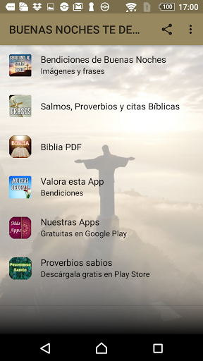 Android application QUE DIOS ILUMINE TU SUEÑO screenshort