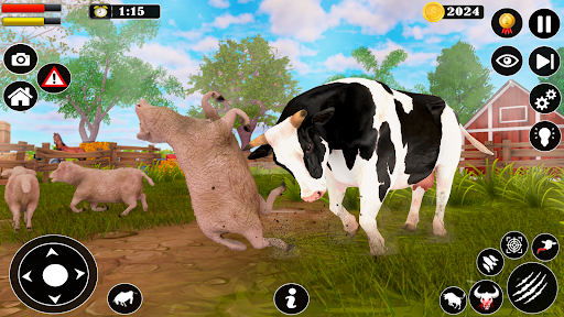 Android application Scary Cow Animal Rampage Sim screenshort