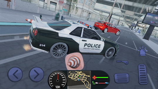 Police Cop Duty Skyline Drive