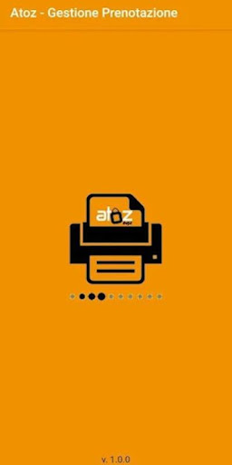 Android application Atoz - Gestione prenotazioni screenshort