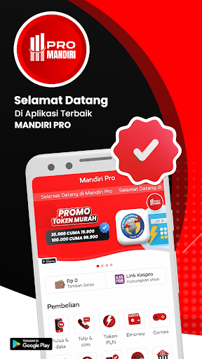 Android application Mandiri Pro - Agen Kuota Murah screenshort