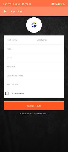 GloBus App Screen 2