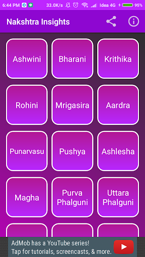 Android application Nakshtra Insights screenshort