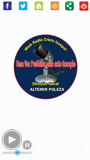Android application Rádio Online Cristo Gospel Web screenshort