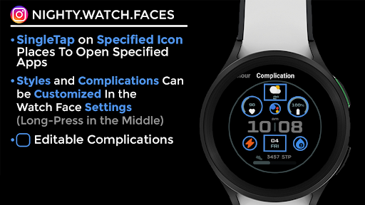 Night ver 16 - watch face screenshot 12